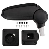 Vidaxl Armrest 13x31.5x (29-51) cm ABS Sort