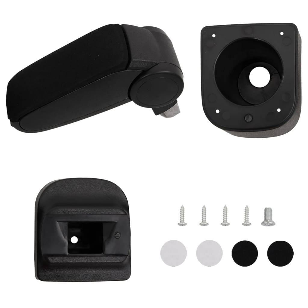 Vidaxl Armrest 12x34x (35-47) CM ABS Black