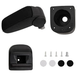 Vidaxl Armrest 12x34x (35-47) CM ABS Black