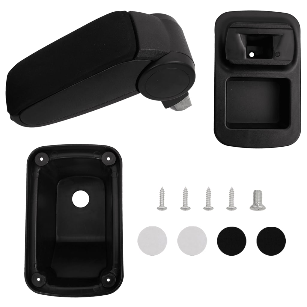 Vidaxl Armrest 14x33x (30-45.5) Cm ABS Black