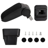 Vidaxl Armrest 13x34x (33-46) cm ABS sort