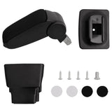 Vidaxl Armrest 16x32x (35-50.5) cm ABS Black