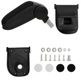 Vidaxl Armrest 15x35x (30-47) cm ABS Sort