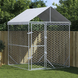Vidaxl Dog Kennel with roof 2x2x2.5 m galvanized steel silver