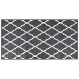 VidaXL outside rug reversible 80x150 cm gray and white