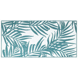 Vidaxl udendørs tæppe reversibel 80x150 cm aqua og hvid