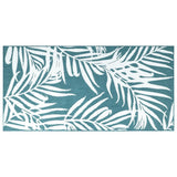 Vidaxl udendørs tæppe reversibel 80x150 cm aqua og hvid