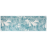 Vidaxl Outdoor rug reversible 80x250 cm aqua and white