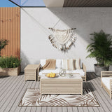 Vidaxl RUG Outside Reversible 80x150 cm marrón y blanco