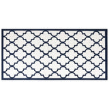 VidaXL outside rug reversible 80x150 cm navy blue and white