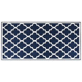VidaXL outside rug reversible 80x150 cm navy blue and white