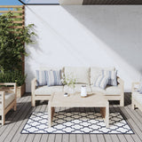 VidaXL outside rug reversible 80x150 cm navy blue and white