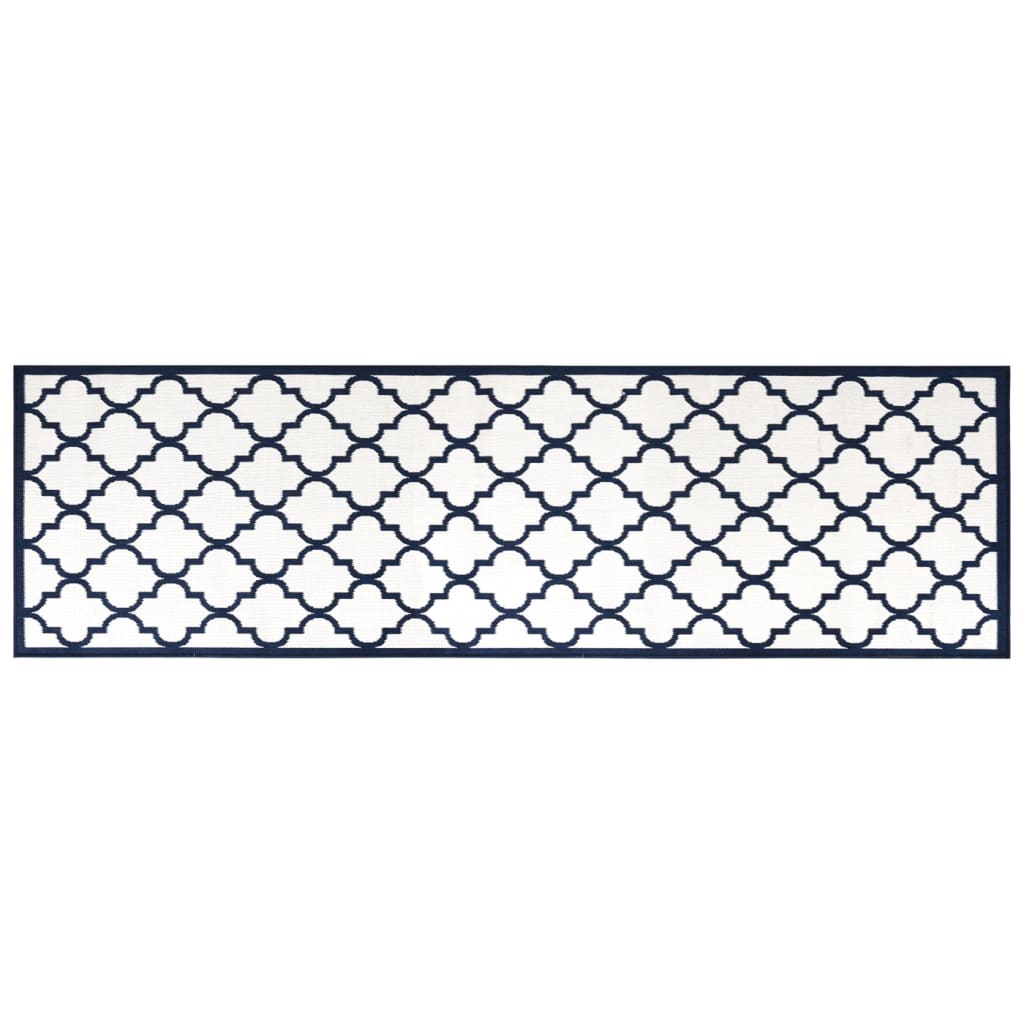VIDAXL ESTERNO RAGGIO REVERSIBILE 80x250 cm blu navy e bianco
