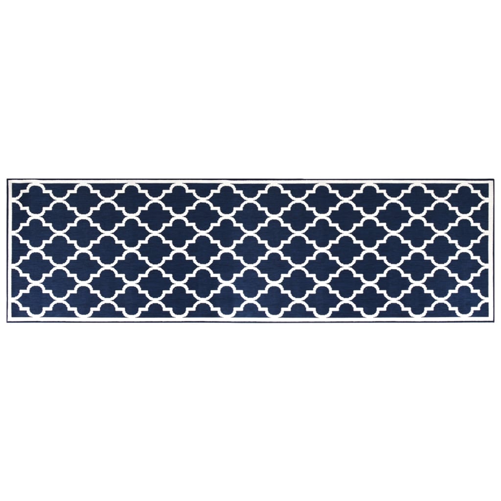 VIDAXL ESTERNO RAGGIO REVERSIBILE 80x250 cm blu navy e bianco