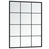 Vidaxl Wall mirrors 3 st 80x60 cm Metal Black
