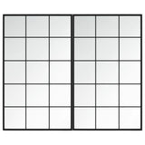 Vidaxl Wall mirrors 2 pcs 100x60 cm Metal Black