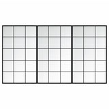 Vidaxl Wall mirrors 3 st 100x60 cm Metal Black
