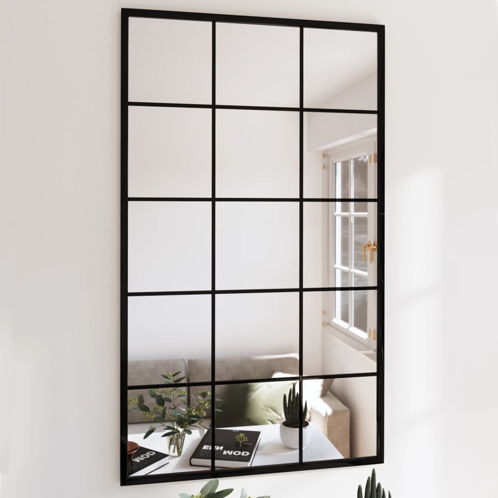 Vidaxl Wall mirrors 4 pcs 100x60 cm Metal Black