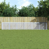 Vidaxl Chicken Coop con tetto 603x98x90 cm Antracite in acciaio zincato