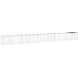 Vidaxl Chicken coop with roof 1003x98x90 cm galvanized steel anthracite