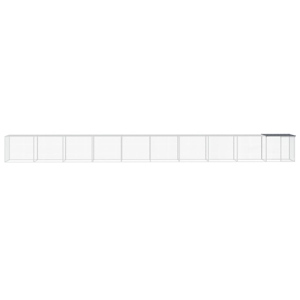 Vidaxl Chicken coop with roof 1003x98x90 cm galvanized steel anthracite