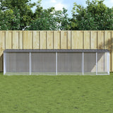 Poulet Vidaxl avec toit 403x98x90 cm anthracite en acier galvanisé