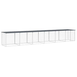 Vidaxl Chicken coop with roof 603x98x90 cm galvanized steel anthracite