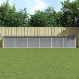 Vidaxl Chicken coop with roof 603x98x90 cm galvanized steel anthracite