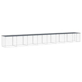 Poulet Vidaxl avec toit 803x98x90 cm anthracite en acier galvanisé