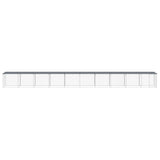 Poulet Vidaxl avec toit 1003x98x90 cm anthracite en acier galvanisé