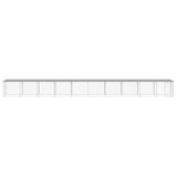 Vidaxl Chicken Coop se střechou 1003x98x90 cm galvanizovaná ocel světle šedá