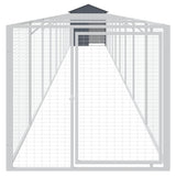 VIDAXL POG LOFT se střechou 117x1017X123 CM Ocelový antracity -