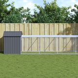 Poulet Vidaxl avec run 117x1017x123 cm anthracite en acier -colore
