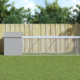Vidaxl Chicken Coop s Run 117x813x123 cm ocel světle šedá