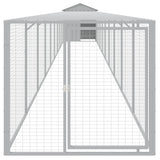Vidaxl Chicken Coop s Run 117x1017x123 cm ocel světle šedá