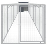 Poulet Vidaxl avec Run 110x1017x110 cm Anthracite en acier
