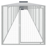 Vidaxl Chicken Coop s run 110x1221x110 cm ocelový antracity -