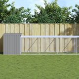 Vidaxl Chicken Coop s run 110x813x110 cm ocel světle šedá