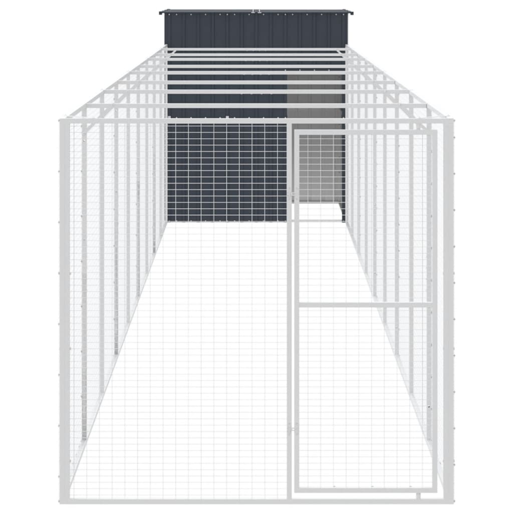 Vidaxl Hondwalt mat Run 165x1067x18 cm Stahl Anthhracit
