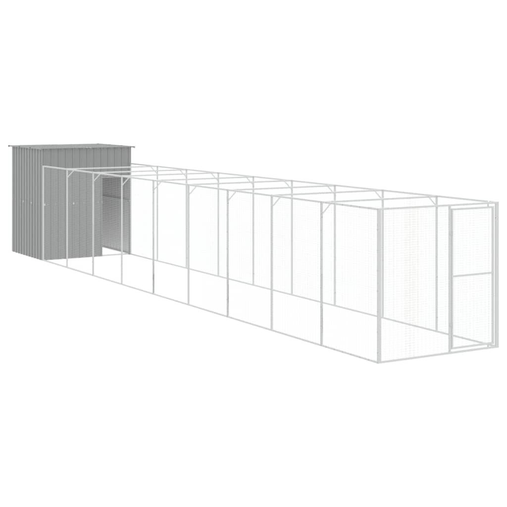 Loft Vidaxl ps s během 165x1.067x181 cm ocel světle šedá