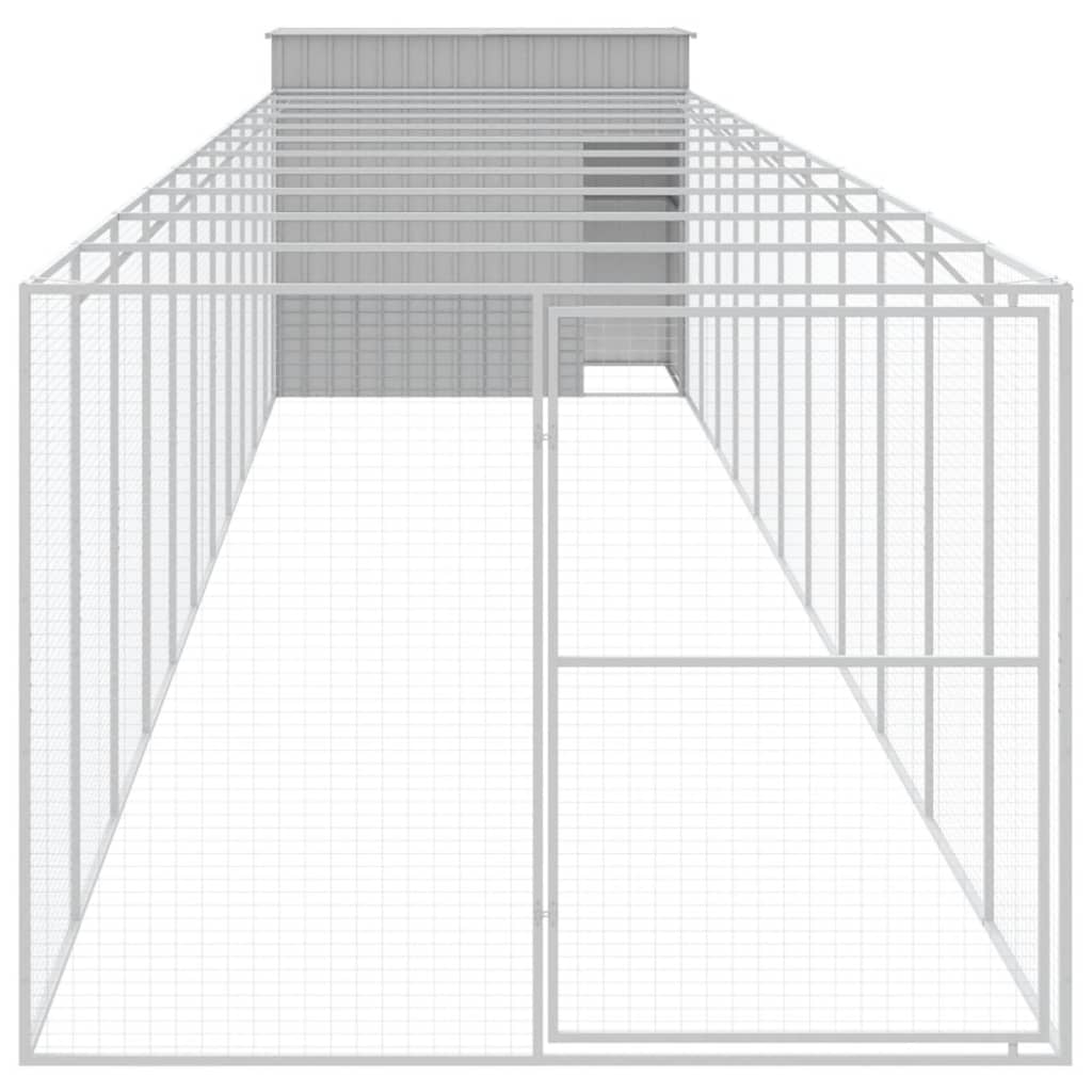 Loft Vidaxl ps s během 214x1273x181 cm ocel světle šedá