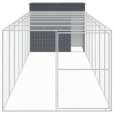 Loft Vidaxl ps s během 214x865x181 cm galvanizovaný ocelový antracit