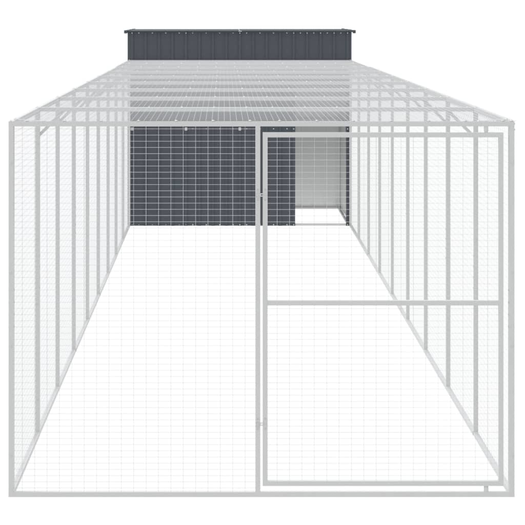 Vidaxl ps Loft s během 214x1069x181 cm ocelový antracit