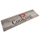 Vidaxl tappetino da cucina lavabile per cottura da cottura 45x150 cm grigio