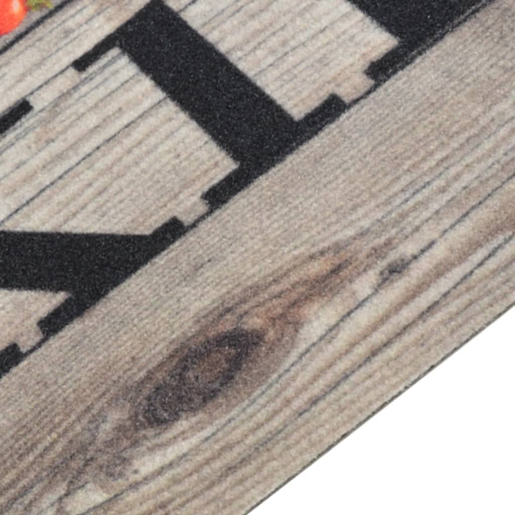 Vidaxl tappetino da cucina lavabile per cottura da cottura 45x150 cm grigio