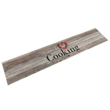 Vidaxl Cuisine Mat Wasable Cooking Imprimée 60x300 cm Gray en velours