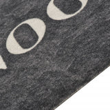 Vidaxl Kitchen mat washable Cooking-print 45x150 cm velvet black