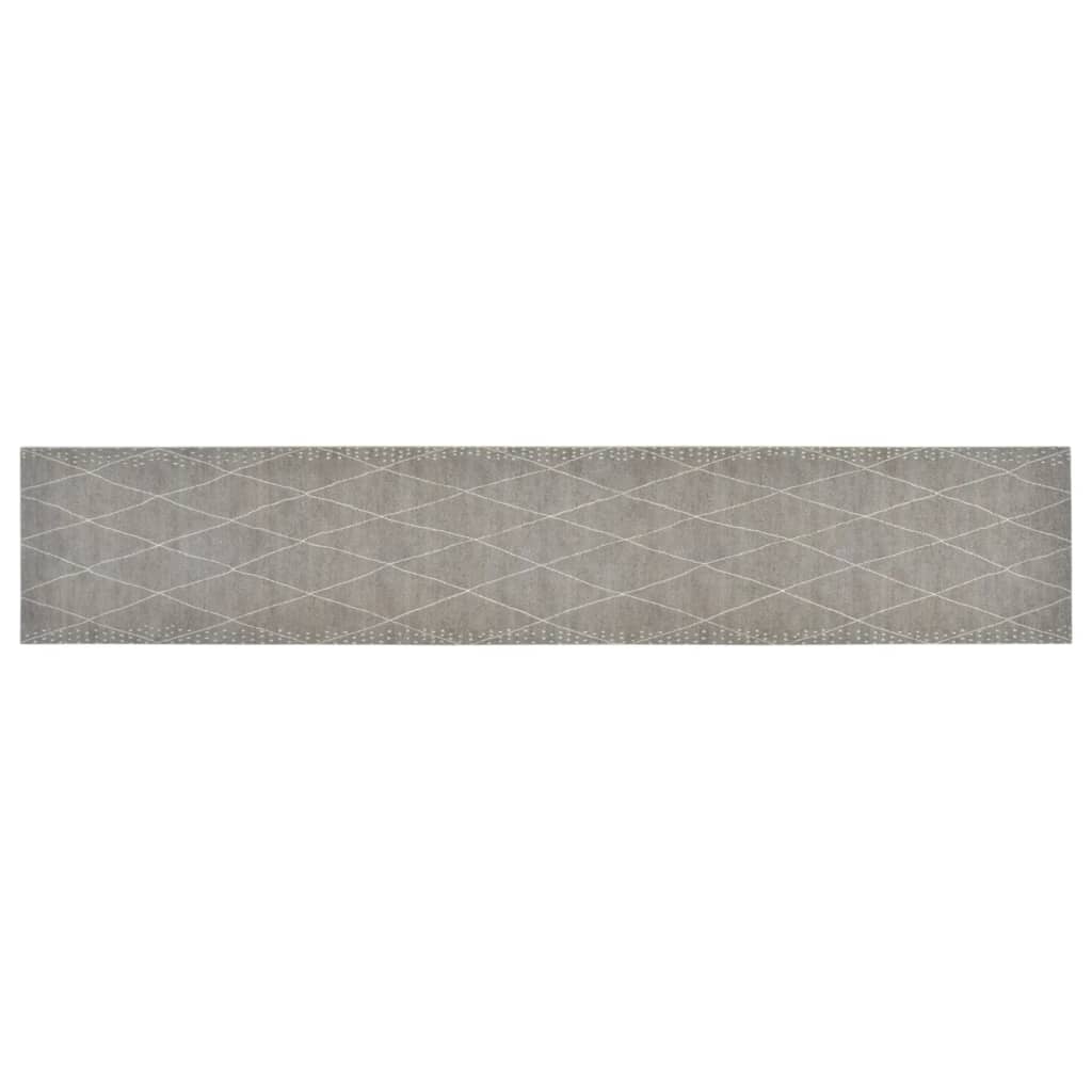 Vidaxl Kitchen mat washable checkered 60x300 cm velvet