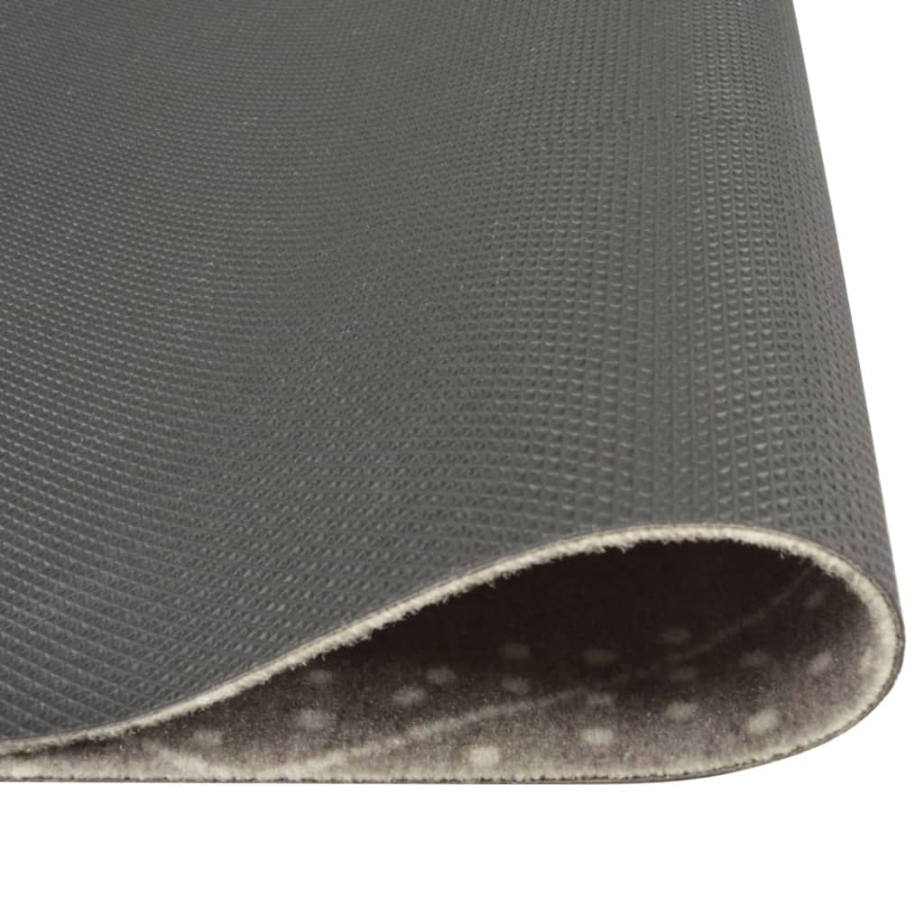 Vidaxl Kitchen mat washable checkered 60x300 cm velvet