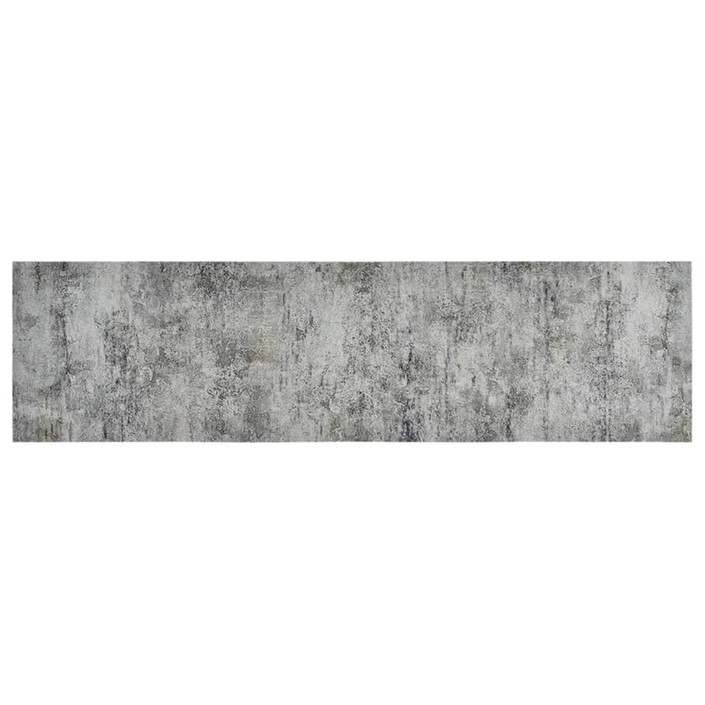 Vidaxl Kitchen mat washable concrete print 45x150 cm velvet